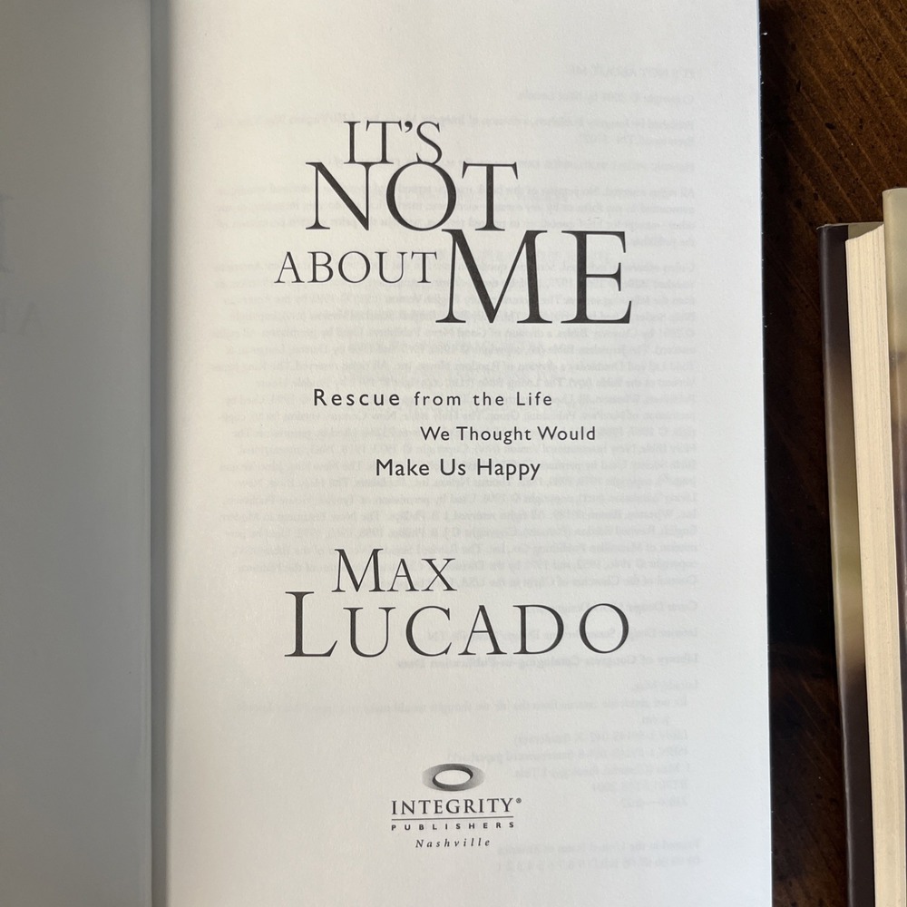 Max Lucado Books - It's Not About Me, Facing Your Giants - Set‎ of 2 - Picture 5 of 11